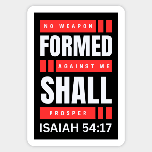 No Weapon Formed Against Me Shall Prosper | Christian Sticker